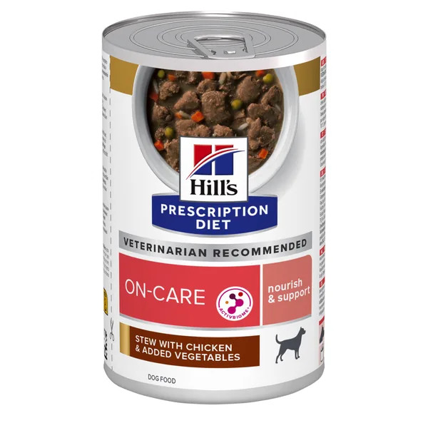 Hill's Prescription Diet Canine ON-Care estofado con pollo y verduras - Lata Huemda perros 12 x 354 g