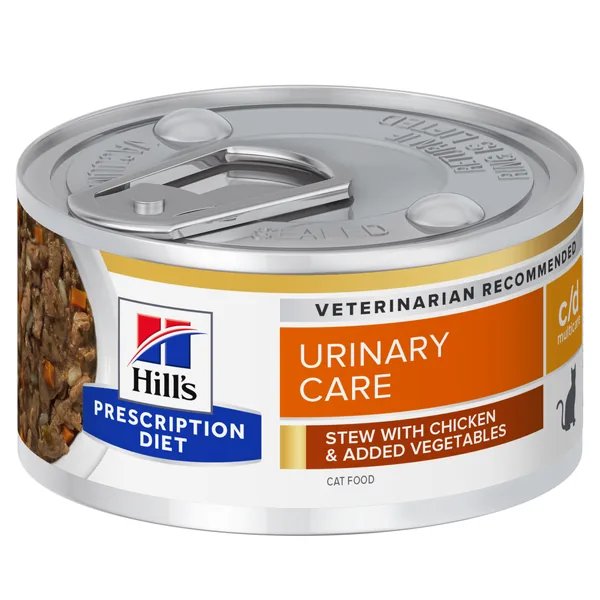 Hill's Prescription Diet Feline c/d Multicare estofado con pollo y verduras Latas Humeda Gato 24 x 82 g