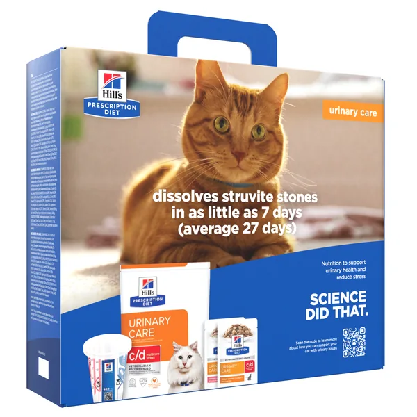 Hill's Prescription Diet Feline c/d Multicare Stress Kit de prueba 400g+(2x85g)