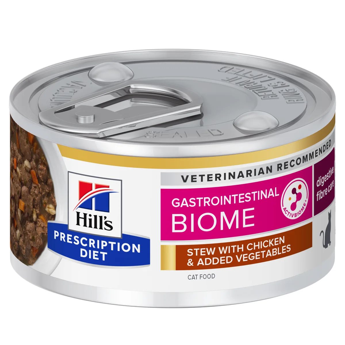 Hill's Prescription Diet Feline Gastrointestinal Biome estofado con pollo y verduras Latas Para Gato 24 x 82 g