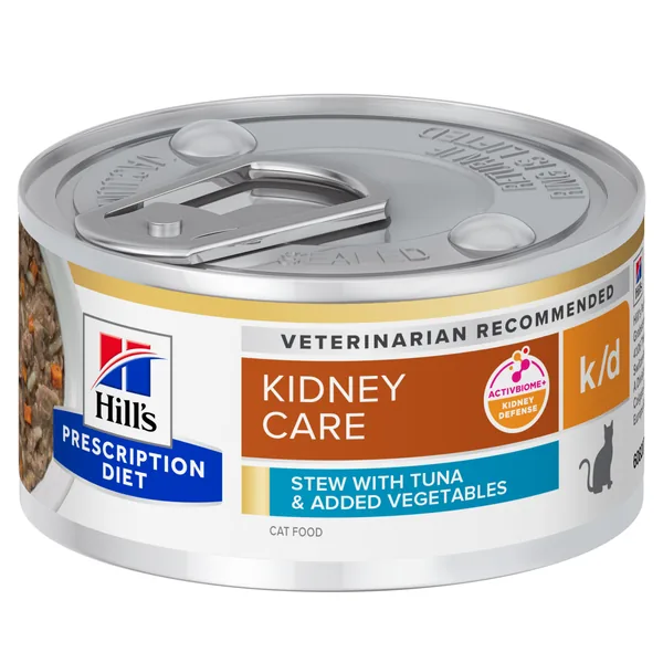 Hill's Prescription Diet Feline k/d estofado con atún y verduras Latas Humeda Gato 24 x 82 g
