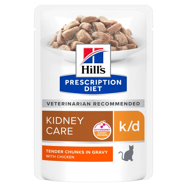 Hill's Prescription Diet Feline k/d sobres para gato Pollo 12 x 85 g