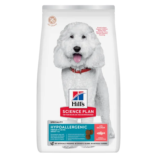 Hill's Science Plan Canine Adult Hypoallergenic Medium Salmón - pienso para perros