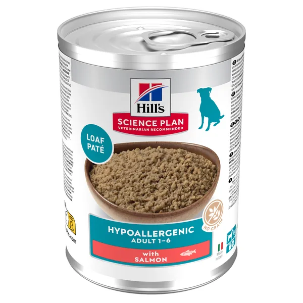 Hill's Science Plan Canine Adult Hypoallergenic Salmon Latas Humedas 12 x 356 g