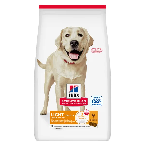 Hill's Science Plan Canine Adult Light Large Breed Pollo - pienso para perros