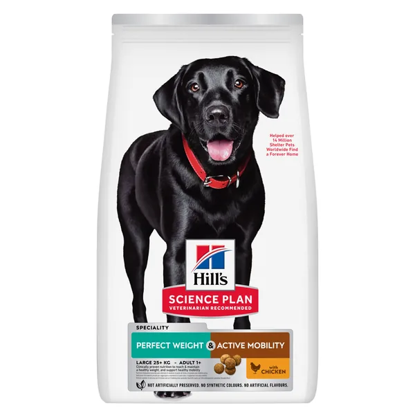 Hill's Science Plan Canine Adult Perfect Weight & Active Mobility Large Breed Pollo - pienso para perros