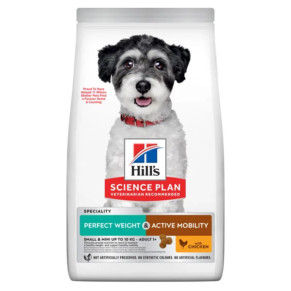 Hill's Science Plan Canine Adult Perfect Weight & Active Mobility Small & Mini Pollo - pienso para perros