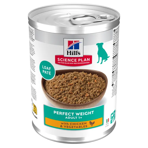 Hill's Science Plan Canine Adult Perfect Weight Pollo Lata Humeda Perros 12 x 363 g
