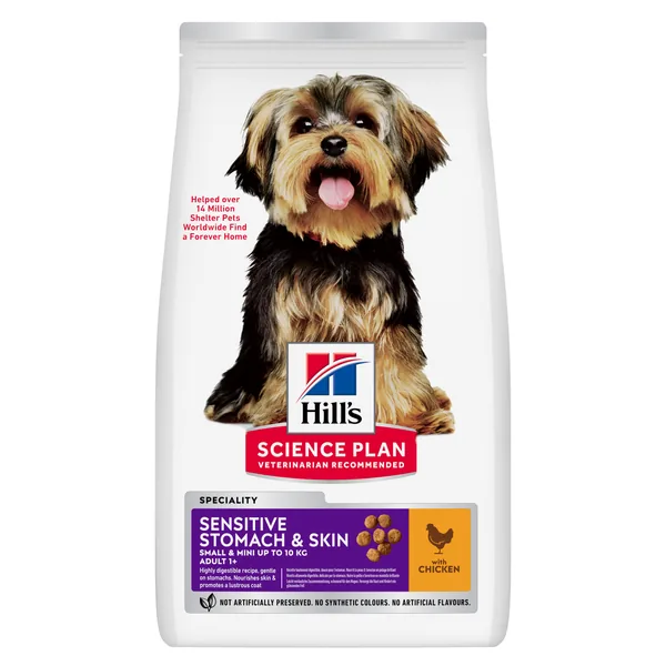 Hill's Science Plan Canine Adult Sensitive Stomach & Skin Small & Mini Pollo - pienso para perros