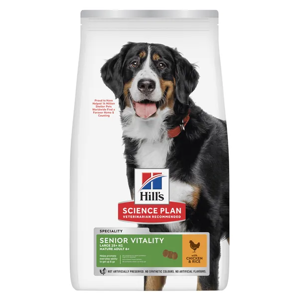 Hill's Science Plan Canine Mature Adult 5+ Senior Vitality Large Breed Pollo - pienso para perros