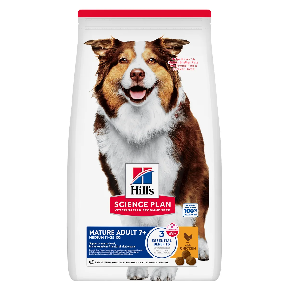 Hill's Science Plan Canine Mature Adult 7+ Medium Pollo 14kg (+2kg Free) - pienso para perros