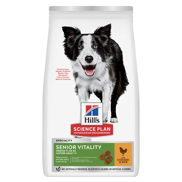 Hill's Science Plan Canine Mature Adult 7+ Senior Vitality Medium Pollo - pienso para perros