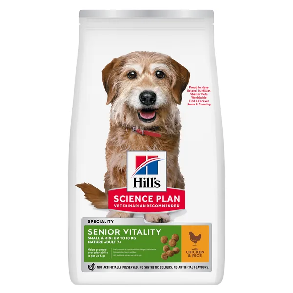 Hill's Science Plan Canine Mature Adult 7+ Senior Vitality Small & Mini Pollo - pienso para perros