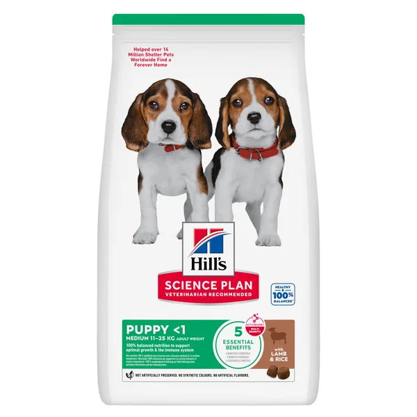 Hill's Science Plan Canine Puppy Medium Cordero & Arroz - pienso para perros
