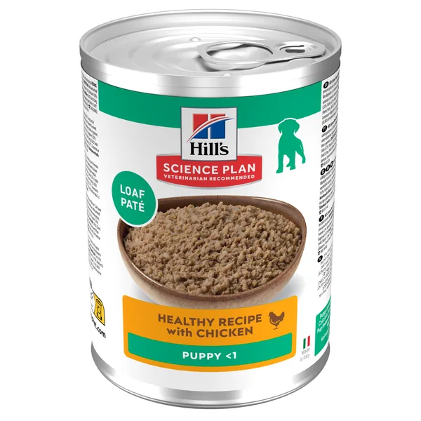 Hill's Science Plan Canine Puppy Pollo Lata Humeda Perros 12 x 370 g