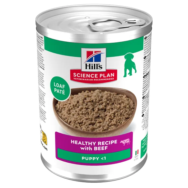 Hill's Science Plan Canine Puppy Vacuno Lata Humeda Perros 12 x 370 g