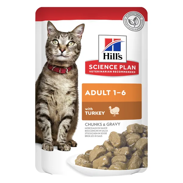 Hill's Science Plan Feline Adult Pavo sobres para gato 12 x 85 g