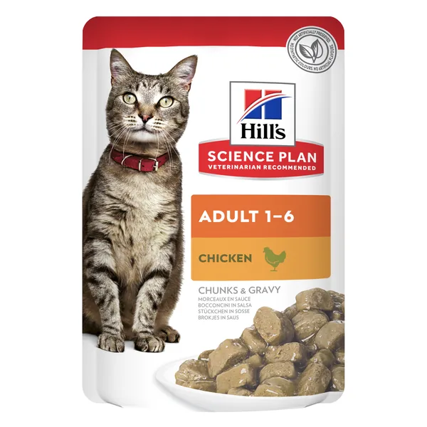 Hill's Science Plan Feline Adult Pollo sobres para gato 12 x 85 g