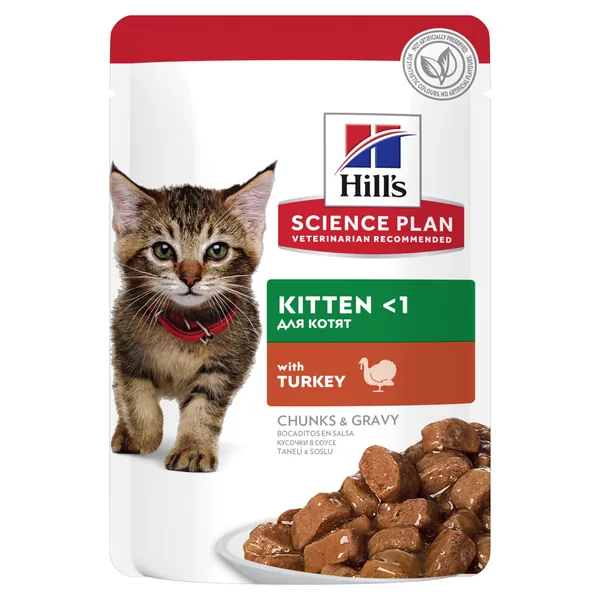 Hill's Science Plan Feline Kitten Pavo sobres para gato 12 x 85 g