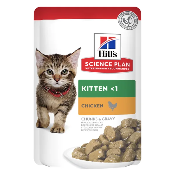 Hill's Science Plan Feline Kitten Pollo sobres para gato 12 x 85 g