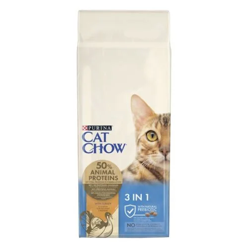 Purina Cat Chow 3 en 1 Pavo 15 kg