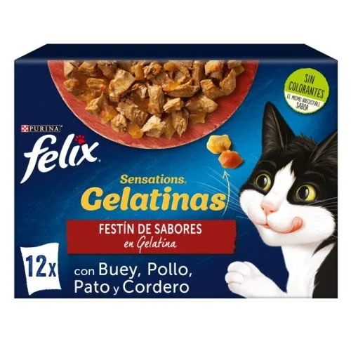 Purina Felix Sensations Festin de Sabores en Gelatina 85 g