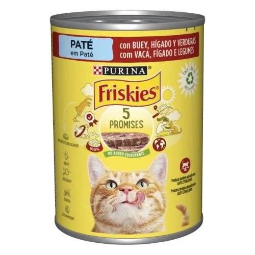 Purina Friskies Adulto con Buey e Hígado en Paté 400 g