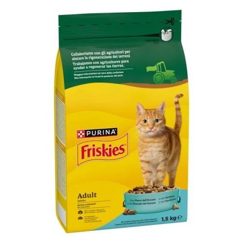 Purina Friskies Adulto con Pescado del Océano y Verduras 1,5 kg