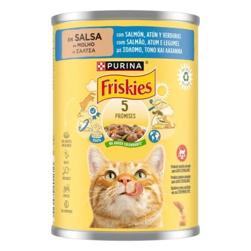 Purina Friskies Adulto con Salmón y Atún en Salsa 400 g