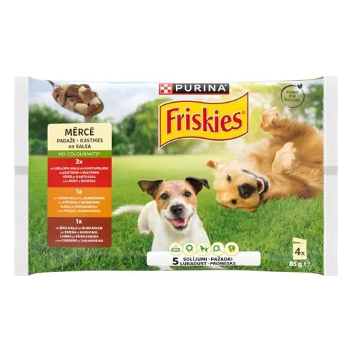 Purina Friskies Adulto Sobre con Pollo y Zanahorias en Salsa 85 g