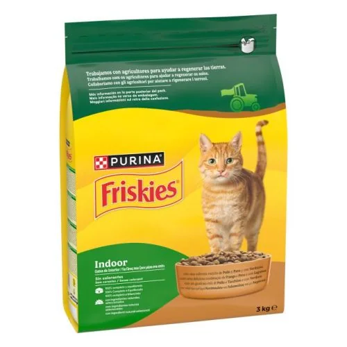 Purina Friskies Interior con Pollo, Pavo y Verduras 3 kg