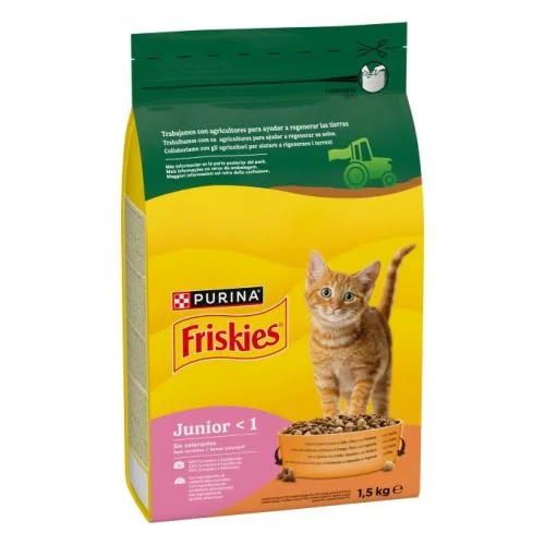 Purina Friskies Junior con Pollo, Pavo Verduras y Leche 1,5 kg