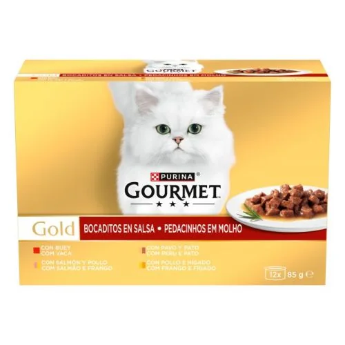 Purina Gourmet Gold Bocaditos en Salsa Pack Surtido 85 g