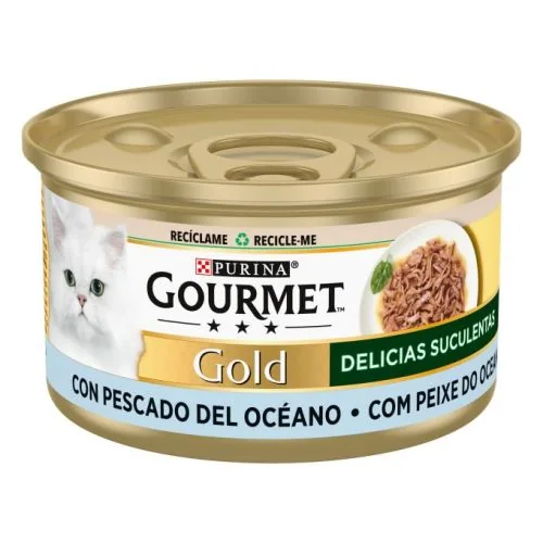 Purina Gourmet Gold Delicias Suculentas Pescado del Océano 85 g