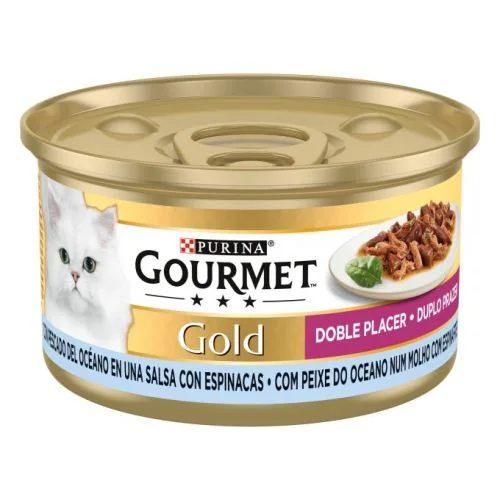 Purina Gourmet Gold Doble placer con Pescado del Océano 85 g