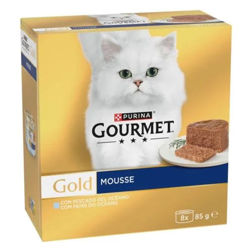 Purina Gourmet Gold Mousse Pescado del Océano 85 g