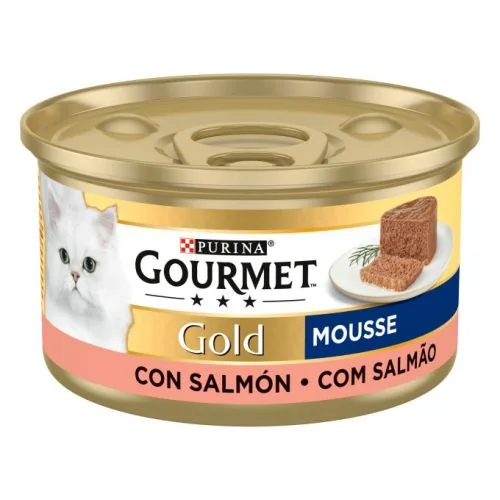 Purina Gourmet Gold Mousse Salmón 85 g
