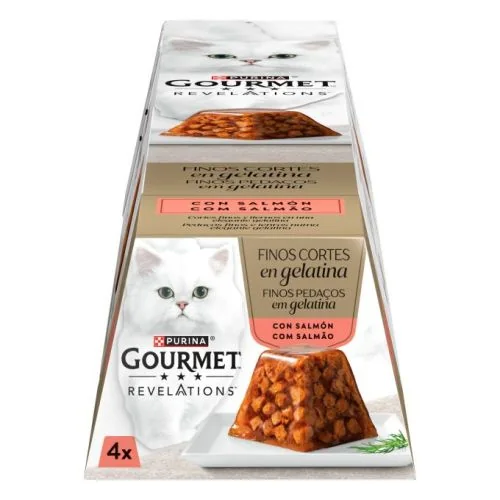 Purina Gourmet Revelations Gelatina con Salmón 57 g