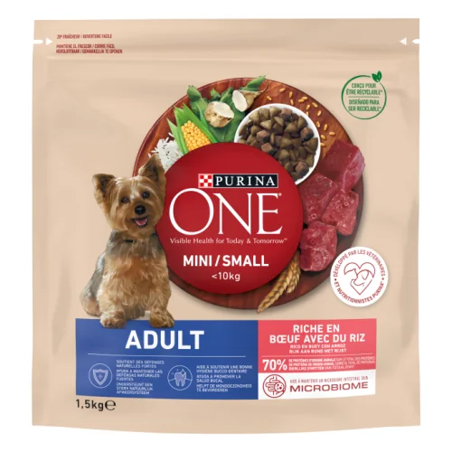 Purina One Adulto Perro Buey y Arroz 1,5 kg