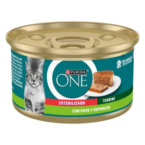 Purina One Esterilizado gato terrine con pavo y espinacas 12x 85 g
