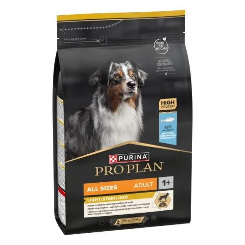 Purina Pro Plan All Sizes Adult Light / Sterilised Pescado Blanco