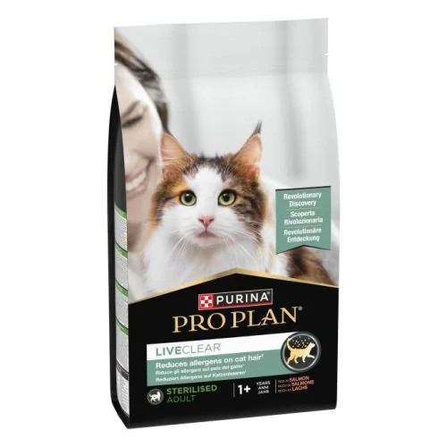 Purina Pro Plan Gato Adulto Esterilizado Liveclear Salmón 1,4 kg