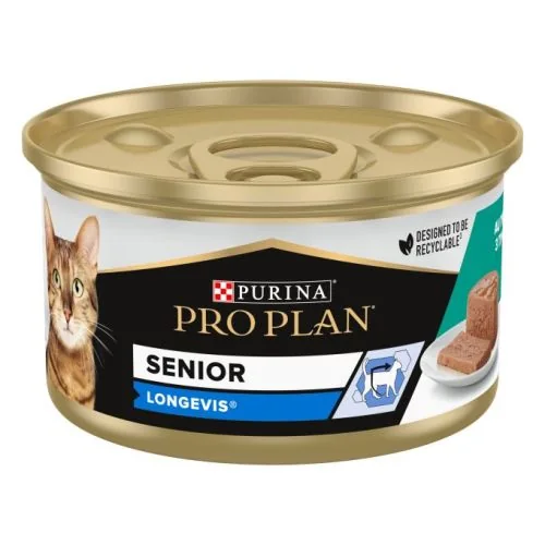 Purina Pro Plan Gato Senior 7+ Longevis Mousse con atún 85 g