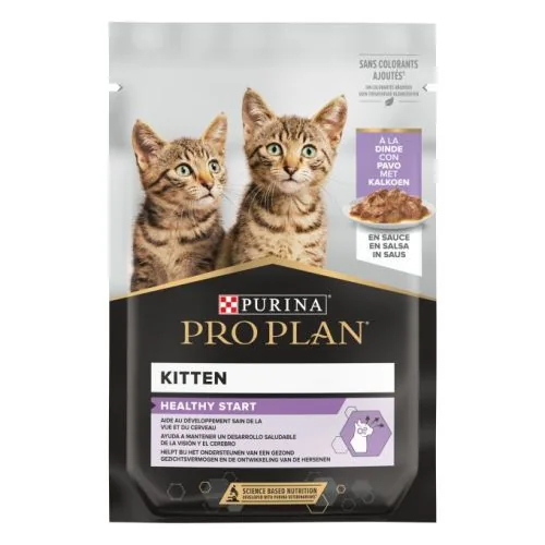 Purina Pro Plan Gato Sobre Kitten con Pavo en Salsa 85 g