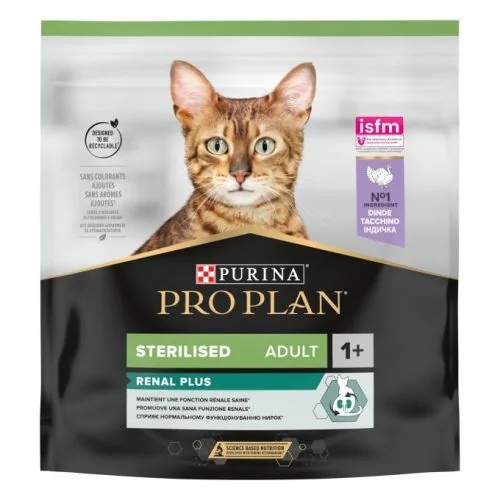 Purina Pro Plan Gato Sterilised Adult 1+ Renal Plus Pavo