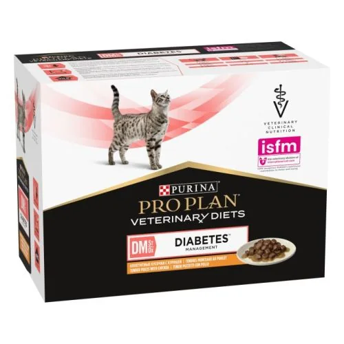 Purina Pro Plan Veterinary Diets Feline Dm Diabetes Management Sobres Pollo 85 g
