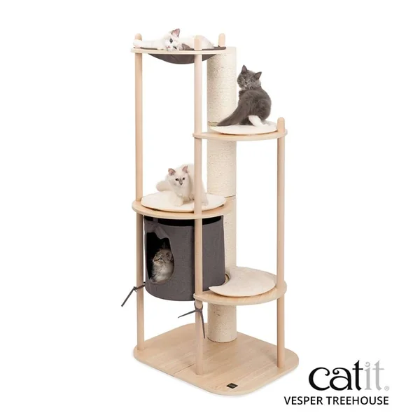 Árbol rascador para gatos Catit Vesper Treehouse