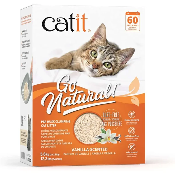 Arena para Gatos Aglomerante de Cáscara de Guisante Catit Go Natural
