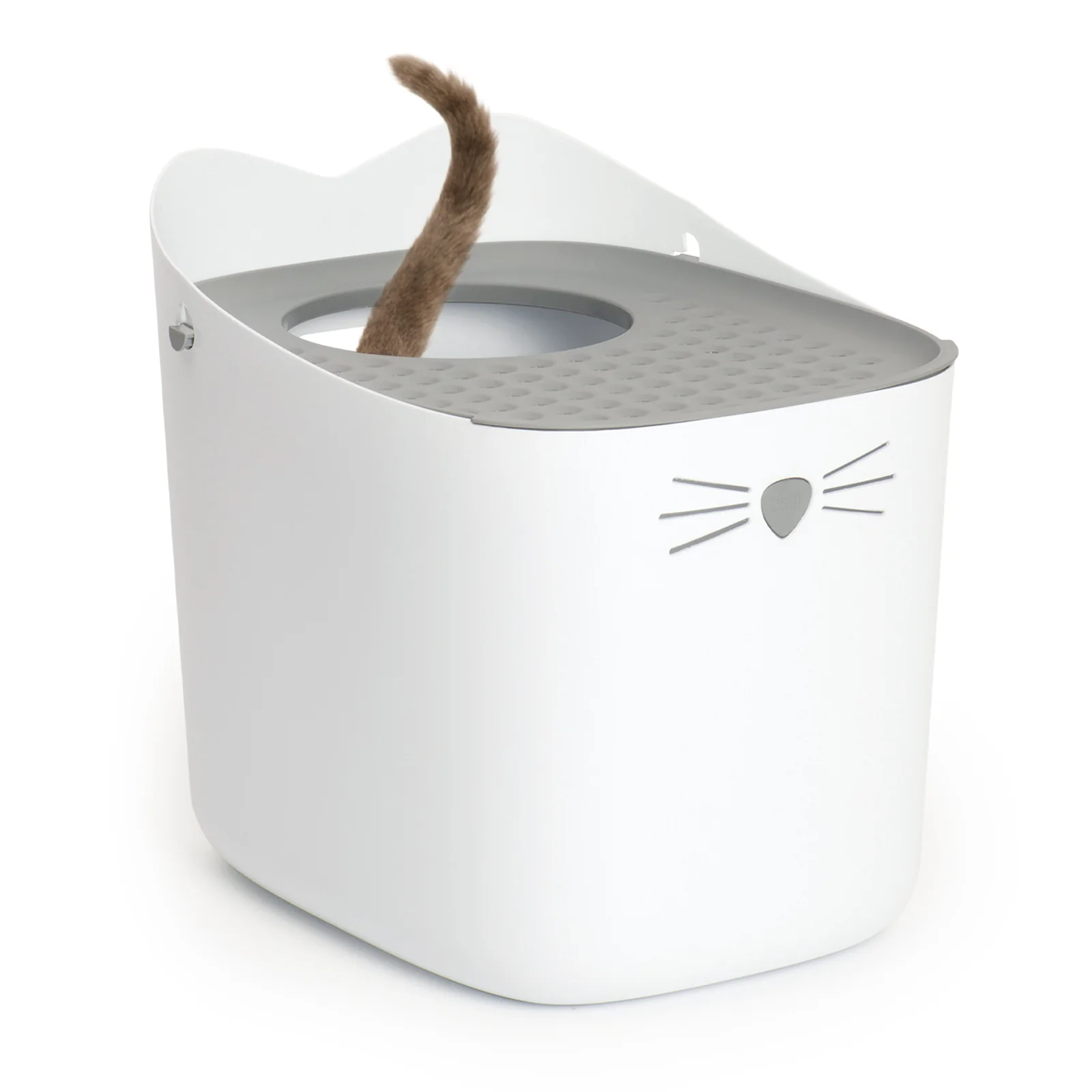 Arenero para gatos con entrada superior Catit PIXI - Imagen 2