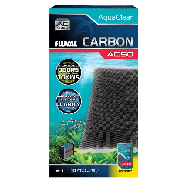 Carbón activo para filtro AquaClear Fluval AC - Pack de 1